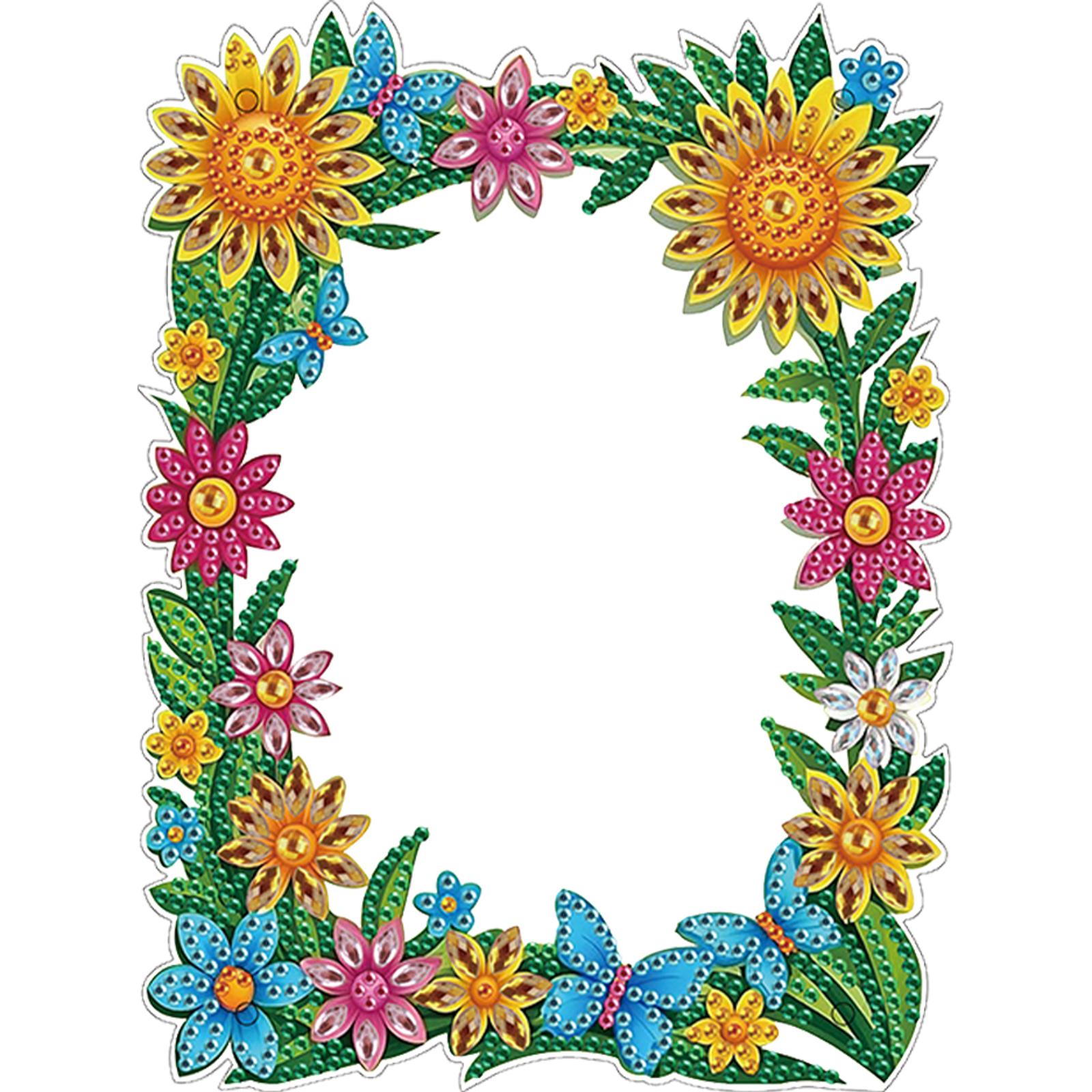 

Special Shape Flower Rhinestone Tabletop Photo Frame Kit Table Top Diamond Painting Frame Kits 5D DIY Diamond Art Tabletop Decor