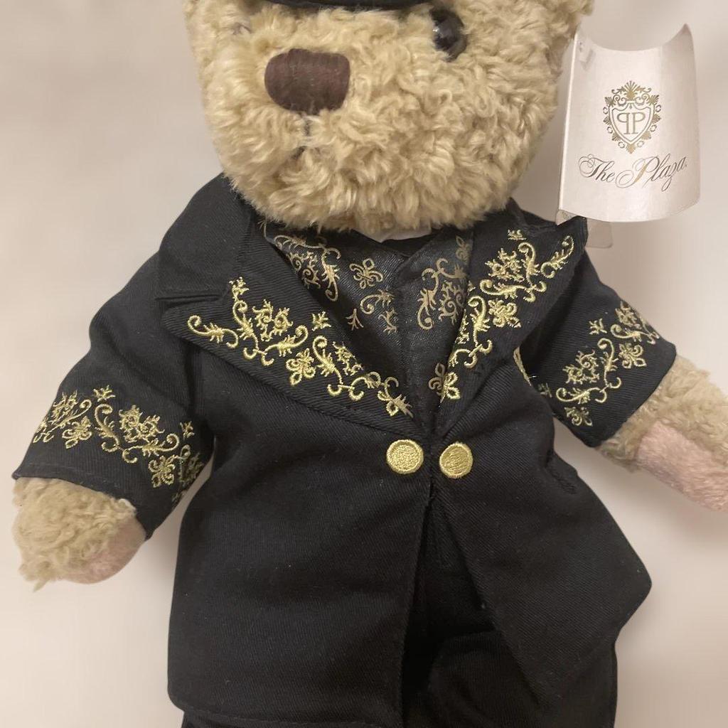 [USED] Extremely rare and hard to find New York Plaza Hotel exclusive teddy bear Halloween Gothic Lolita
