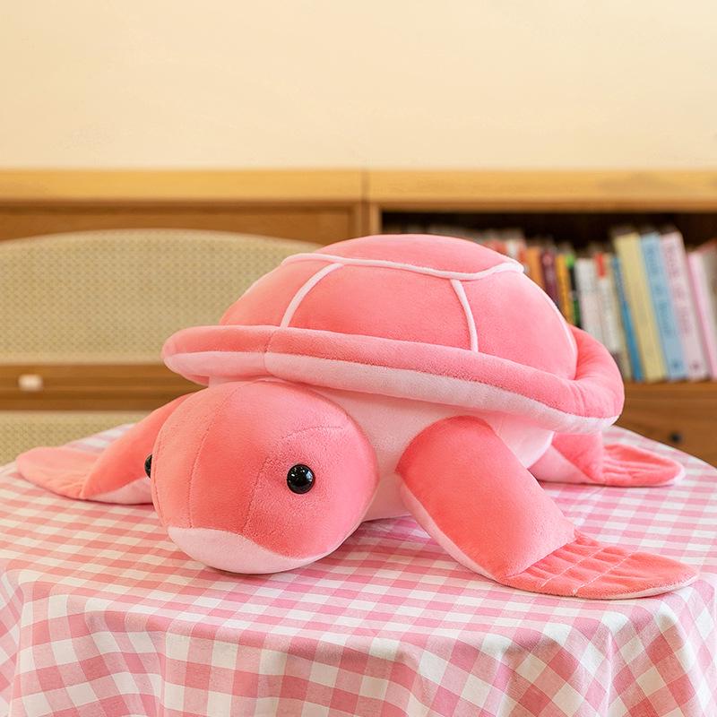 

Cartoon Sea Turtle Plush Toy: Office Nap Pillow & Home Decor Seat Cushion 23cm розовый