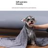 Mikrofiber Kæledyrsbadehåndklæde Broderet Super Blødt Absorberende Håndklæde Til Hunde Katte Plejeprodukter