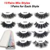 Wholesale Lashes Mink Fluffy Natural Eyelashes 5/10/30/50 Wholesale Items Make Up 3d Mink Lashes