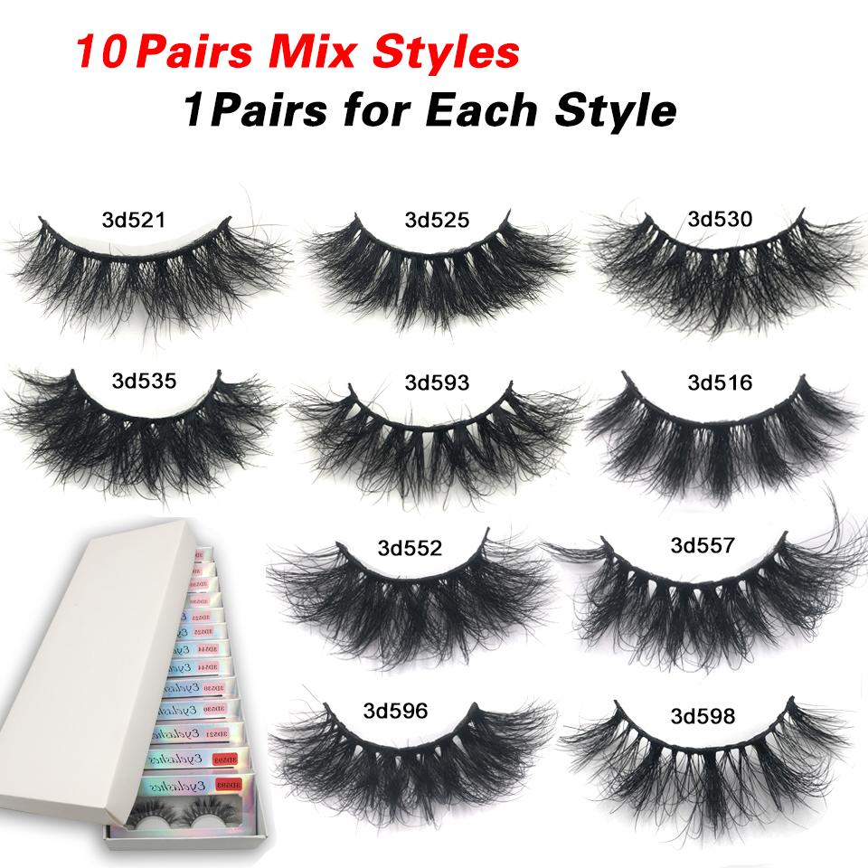 Wholesale Lashes Mink Fluffy Natural Eyelashes 5/10/30/50 Wholesale Items Make Up 3d Mink Lashes