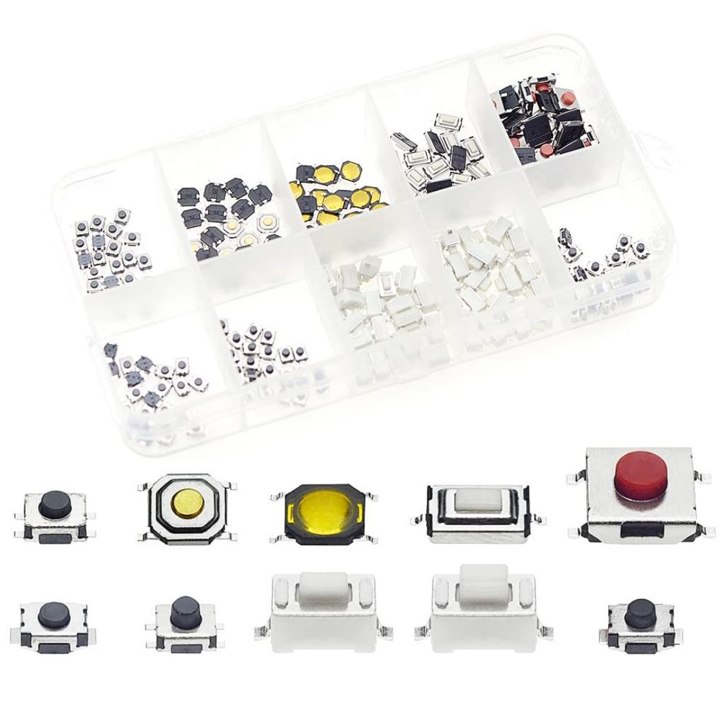 250/200/100pcs Car Remote Control Switch Buttons 25 Patches In 10 Specifications for Tablet Computer Car Key Button Switch Relay Switches Seat 3