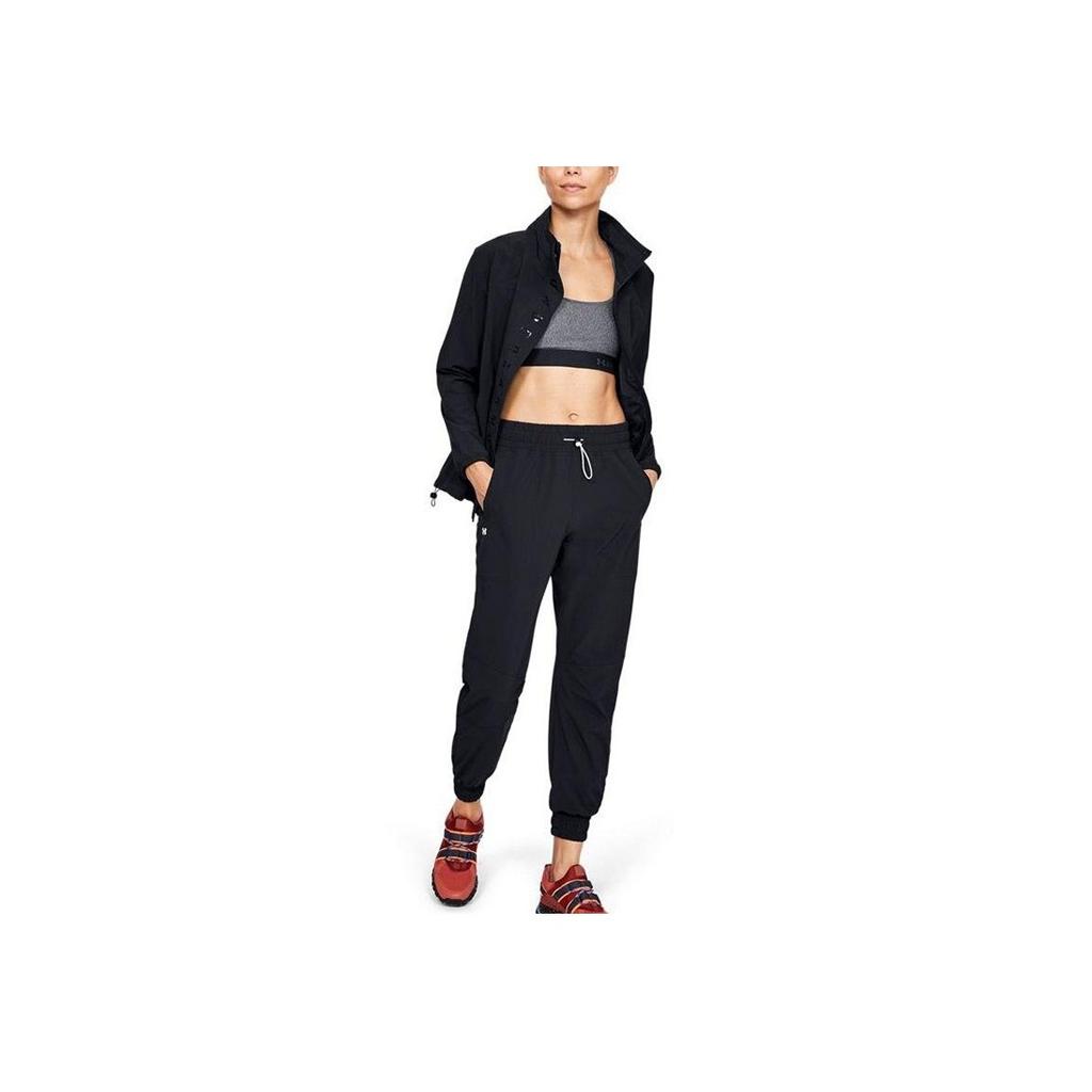 Under Armour Training Water-Resistant Breathable Loose Woven Jacket Women Jackets Black 1351928-001