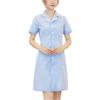 Women's Fashion Up And Down Round Neck Short Sleeve Solid Color  Uniform Dresses
