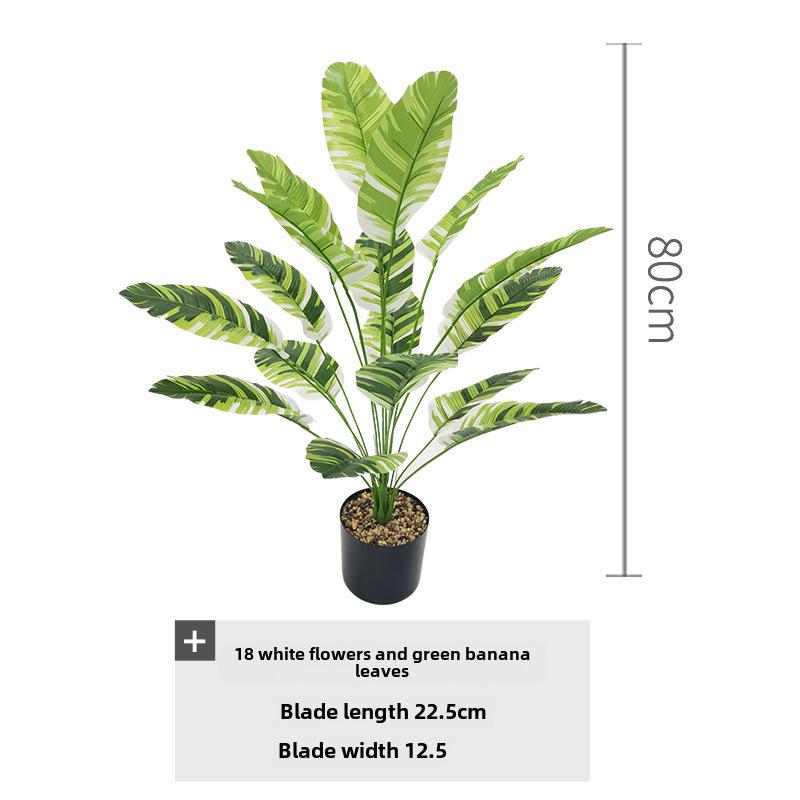 Large Nordic-style Banana Leaf Potted Plant - Indoor Decoration and Landscaping
