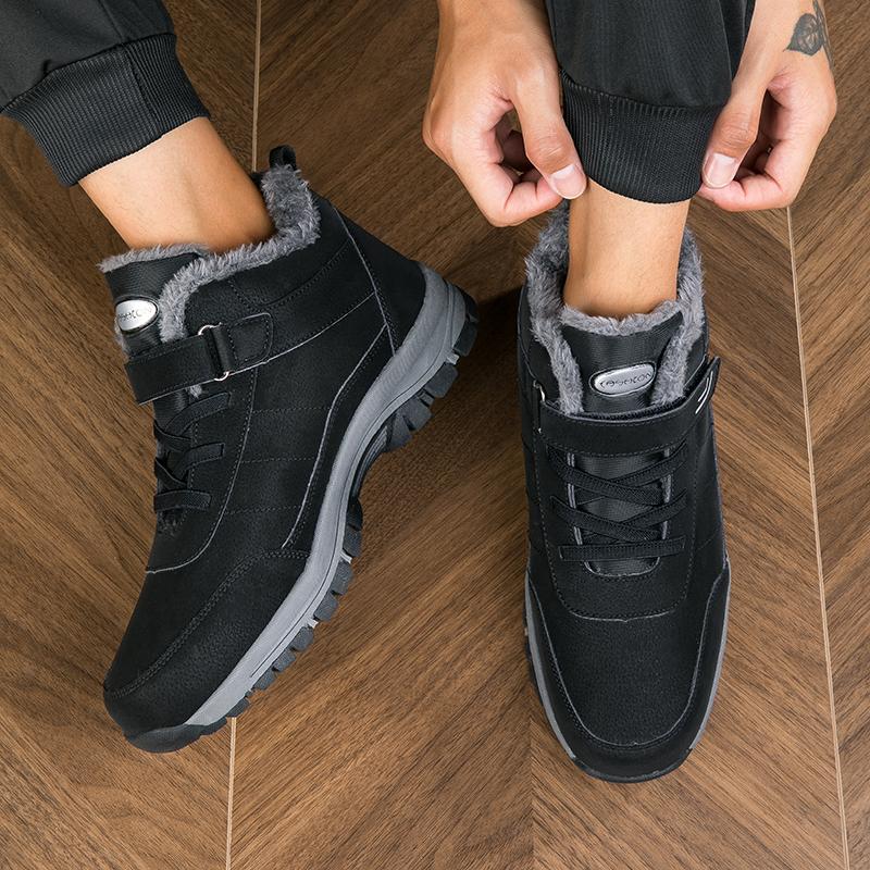 Autumn and Winter New Men's Shoes Popular Leather Upper Comfortable Anti Slip Shoes Walking and Jogging Sports Shoes Men's Shoes