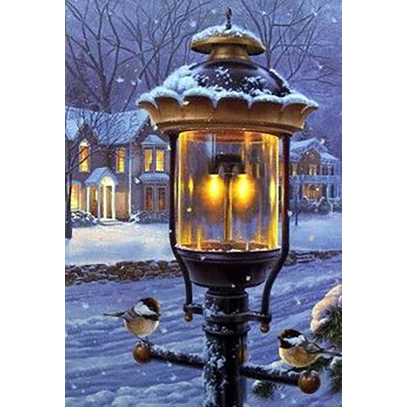 5D Diamond Painting Winter Cross Stitch Landscape Diamond Embroidery Snow Resin Mosaic Full Layout Home Decor Wall Art Gift