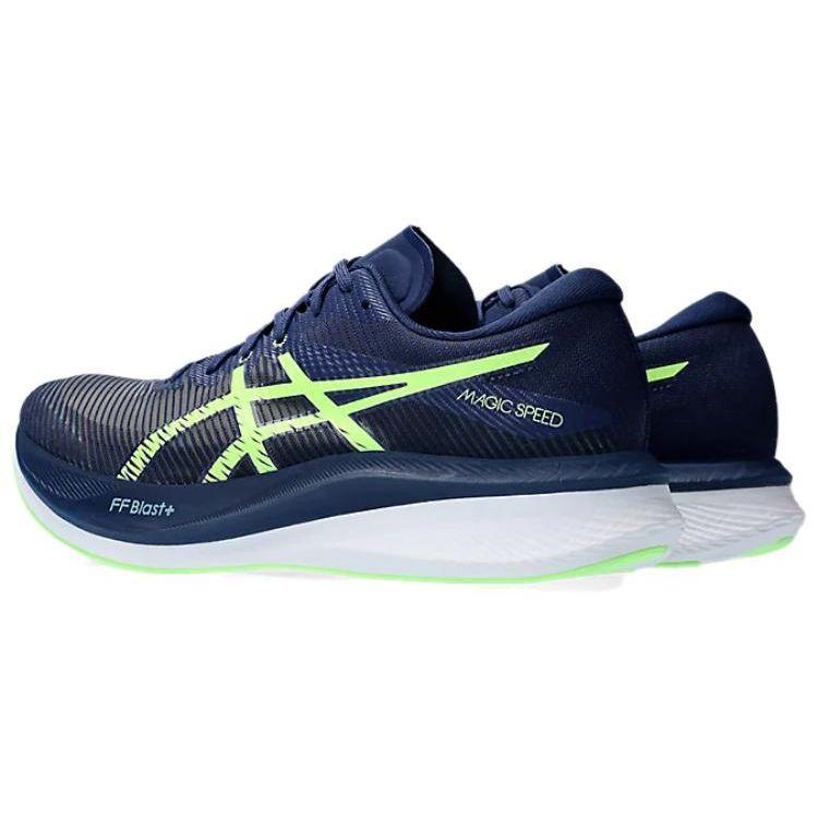 Asics Magic Speed 3 Blue Expanse Illuminate Green Men Sneakers 1011B703-401
