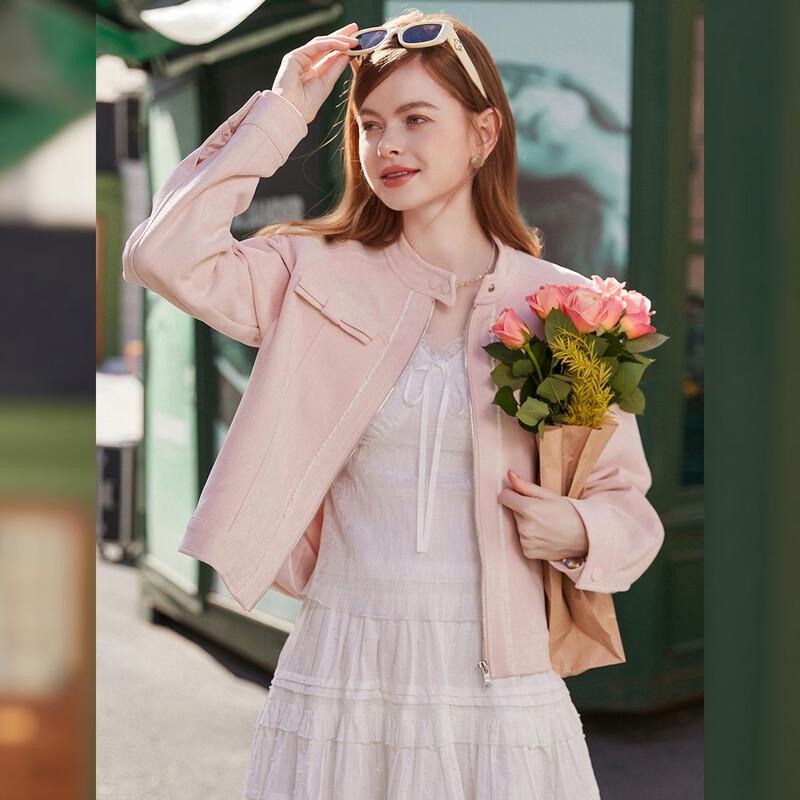 Bailuyu Retro Sweet Cool Zipper Jacket L розовый