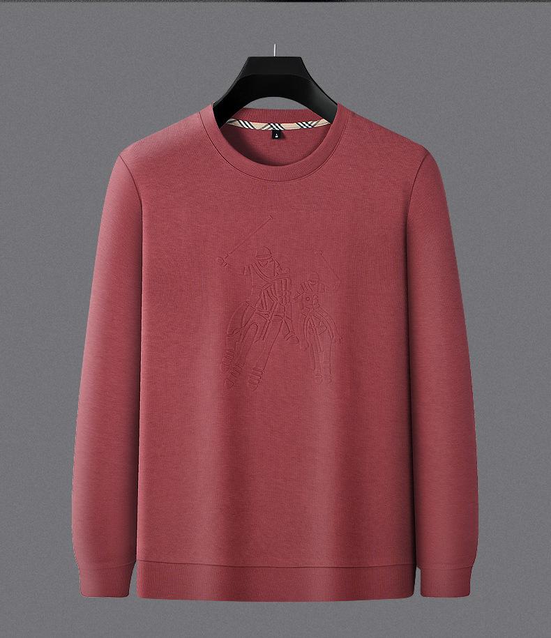 Sweatshirt épais à col rond pour homme Paisenlong 2025: Tendance Européenne & Américaine Automne/Hiver pour l'Âge Moyen à Avancé