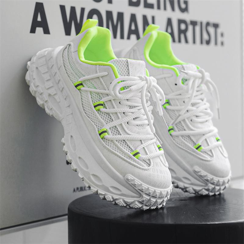 

Dad shoes fashion casual tire shoes men s shoes platform heightening tank durian shoes personalized straps travel sports shoes 39 белый