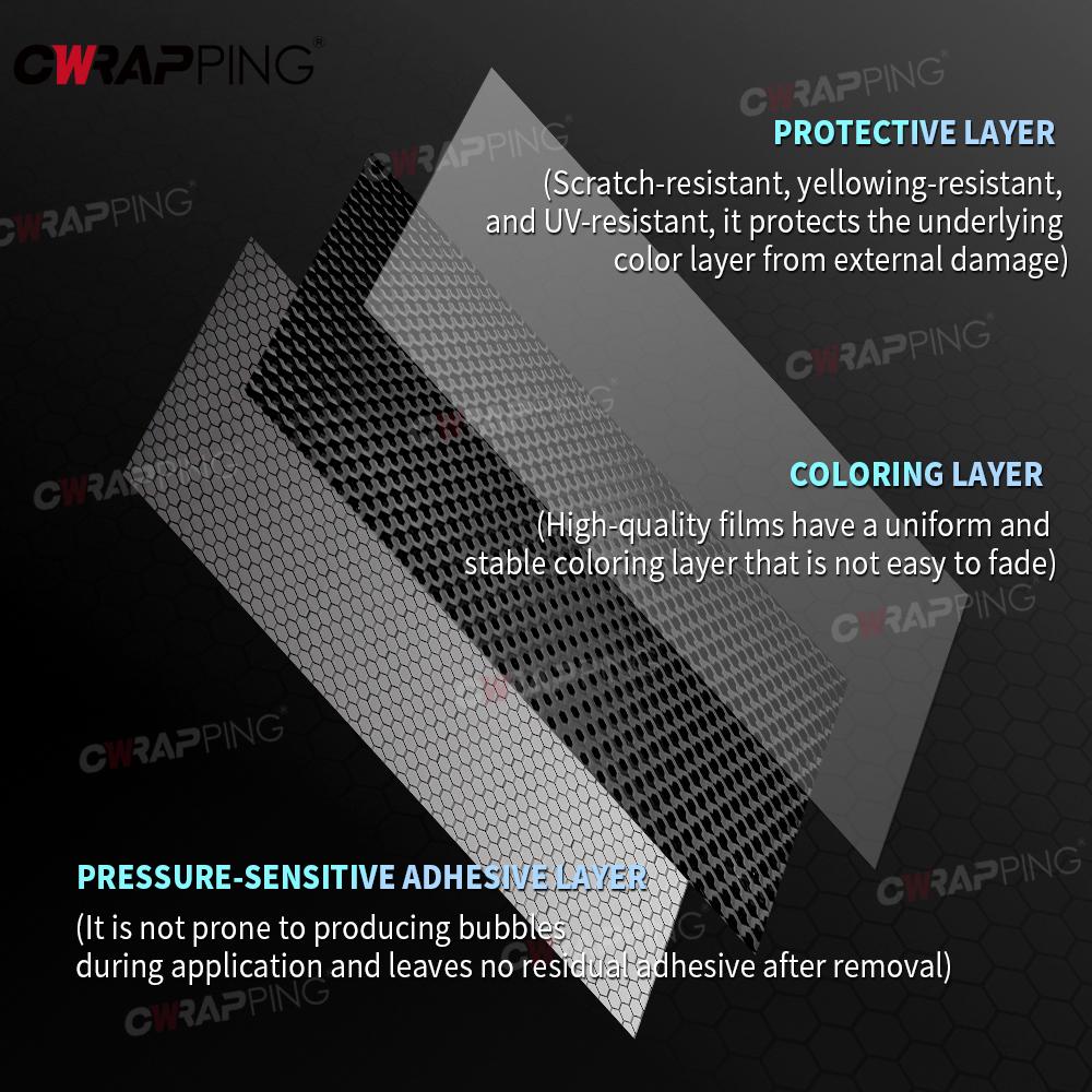 TPF Hexagonal Carbon Pattern Supplies Car Livery Wrap Foil Car Wrapping Film Motorcycle Stickers Accessories Auto Body Covering