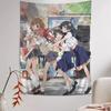 Pewien Kawaii Naukowy Railgun Anime Kreskówka Gobelin Dekoracja Ścienna Domowy Wystrój Domu