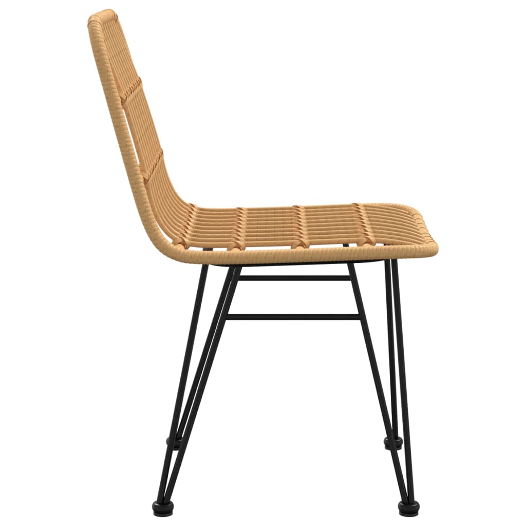 Garden Chairs 2 Pcs 48 X 62 X 84 Cm PE Rattan