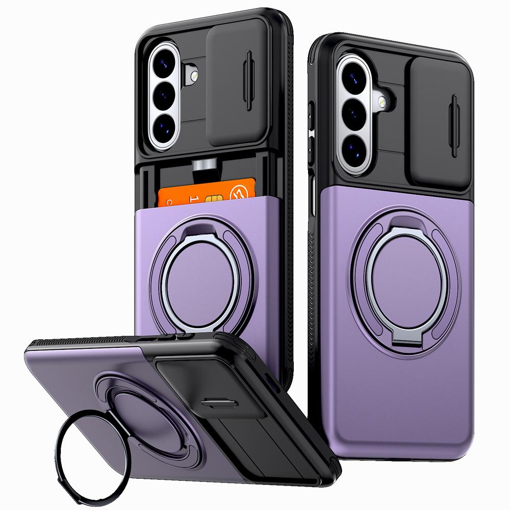 Coque blindée antichoc pour Samsung Galaxy A57 A37 A17 A27 A56 A36 A26 A16 A55 A15 5G 4G S26 S25 S24 FE Plus avec emplacement pour carte et support