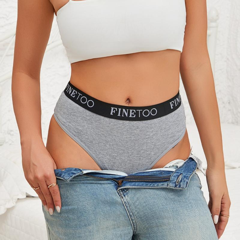 3pcs Plus Size Women Seamless Thongs Cotton High-Waist Comfort Underwear Sexy Elastic Wide Belt Panties Soft Breathable Lingerie