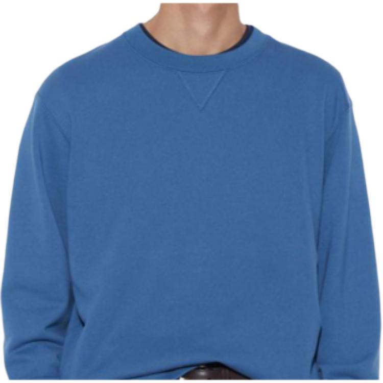 UNIQLO Solid Color Crew Neck Pullover Long Sleeve Sweatshirt Unisex sweatshirt 465199-64