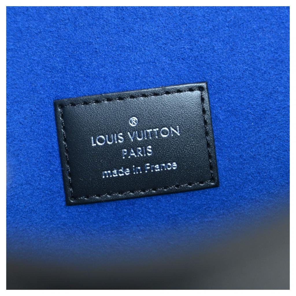 Auth LOUIS VUITTON Damier Graphite Alpha Triple Pouch Lv7165cc