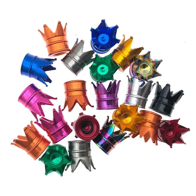 1/4PCS Creative Crown Aluminum Car Wheel Tyre Tire Air Valve Stem Cap Dust Cover Car Styling Decorative Auto Exterior Decoration Valve Stems 1