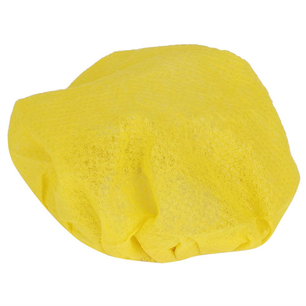 100 Stück Einweg-Vlies-Mikrofonabdeckung Zubehör für KTV Bühne Interview Zubehör(Rot und gelb )