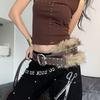 Rivet Women's Wide Belt Leather Y2K Waist Belt Fashion Punk Style Belt  Skirt