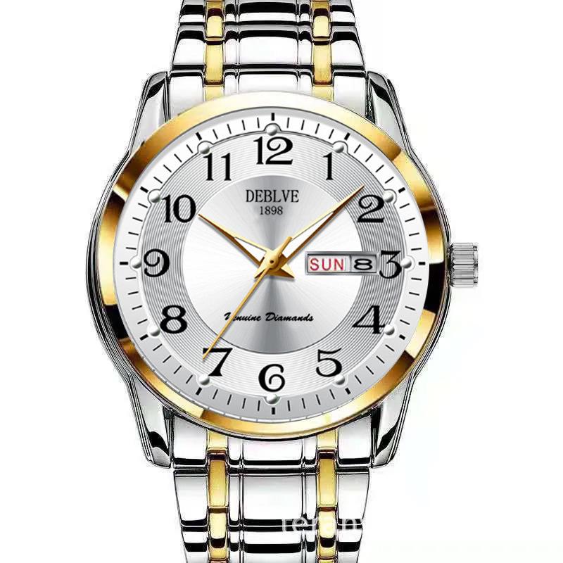 Swiss Automatic Movement Watch Multi-Function Fashion Week Calendar Waterproof Luminous Watch Men'S Non-Mechanical