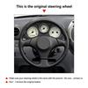 Hand Sewing Steering Wheel Cover For Toyota Corolla RAV4 Celica Lexus Red Stitch