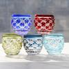 Japanse Edo Kiriko Kleur Kristal S Glas Sake Bekers Handgraveren Heldere Sterren Kleine Wijnglazen Vodka Spirit Drank Tumbler