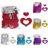 1 Set Nice-looking Balloon Glitter Pendant Easy Use Plastic Heart Shape DIY Balloon Sequin Ornament for Wedding