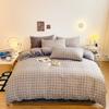 Cotton Fleece Coral Fleece Bed Four-piece Set Flannel Bedding Fleece Quilt Cover Bed Sheet Three-piece Set