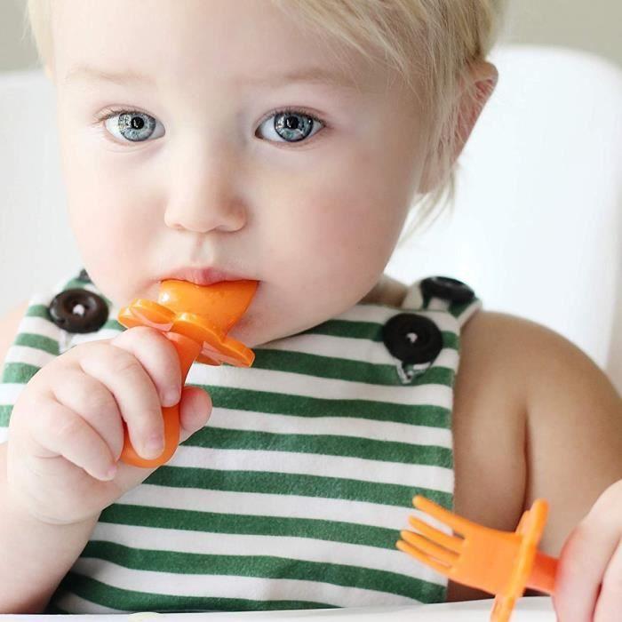 Couverts d'apprentissage ergonomiques pour bébé