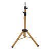 Tripod Mannequin Head Stand Cutting Braiding Tripod Hairdressing Wig Stand Golden for Barber Shops