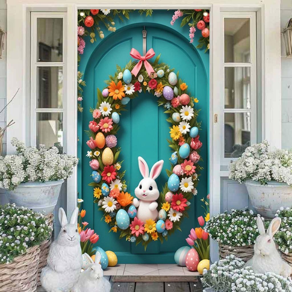 Outdoor Easter Decor Party Theme Decorations Front Door Easter Decoration Easter Decorations Outdoor