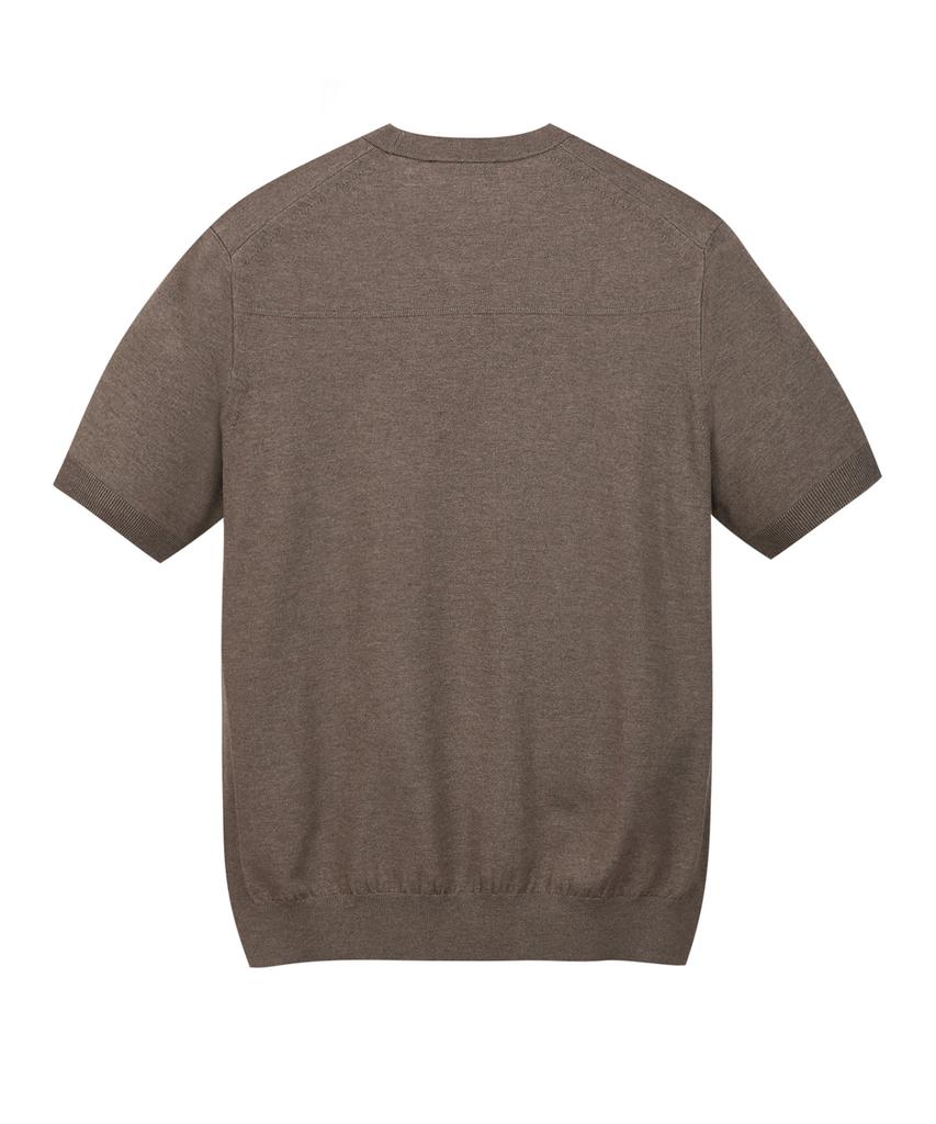 Jilseutyueoteunyuyogmaen Silky Crew Neck Knit - Brown (Jnsw6B304W2)