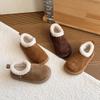 Winter 2025 Kinder Niedrige Schneestiefel, Koreanischer Stil, Vielseitig & Warm Samt, Mädchen Baumwollschuhe