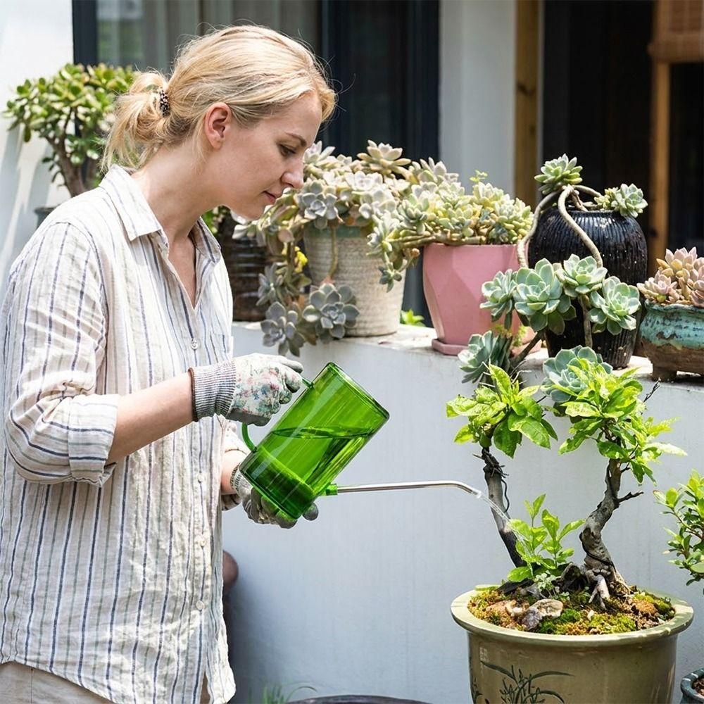 Stainless Tube Long Mouthed Watering Kettle 2L Garden Tool Watering Can Garden Supplies