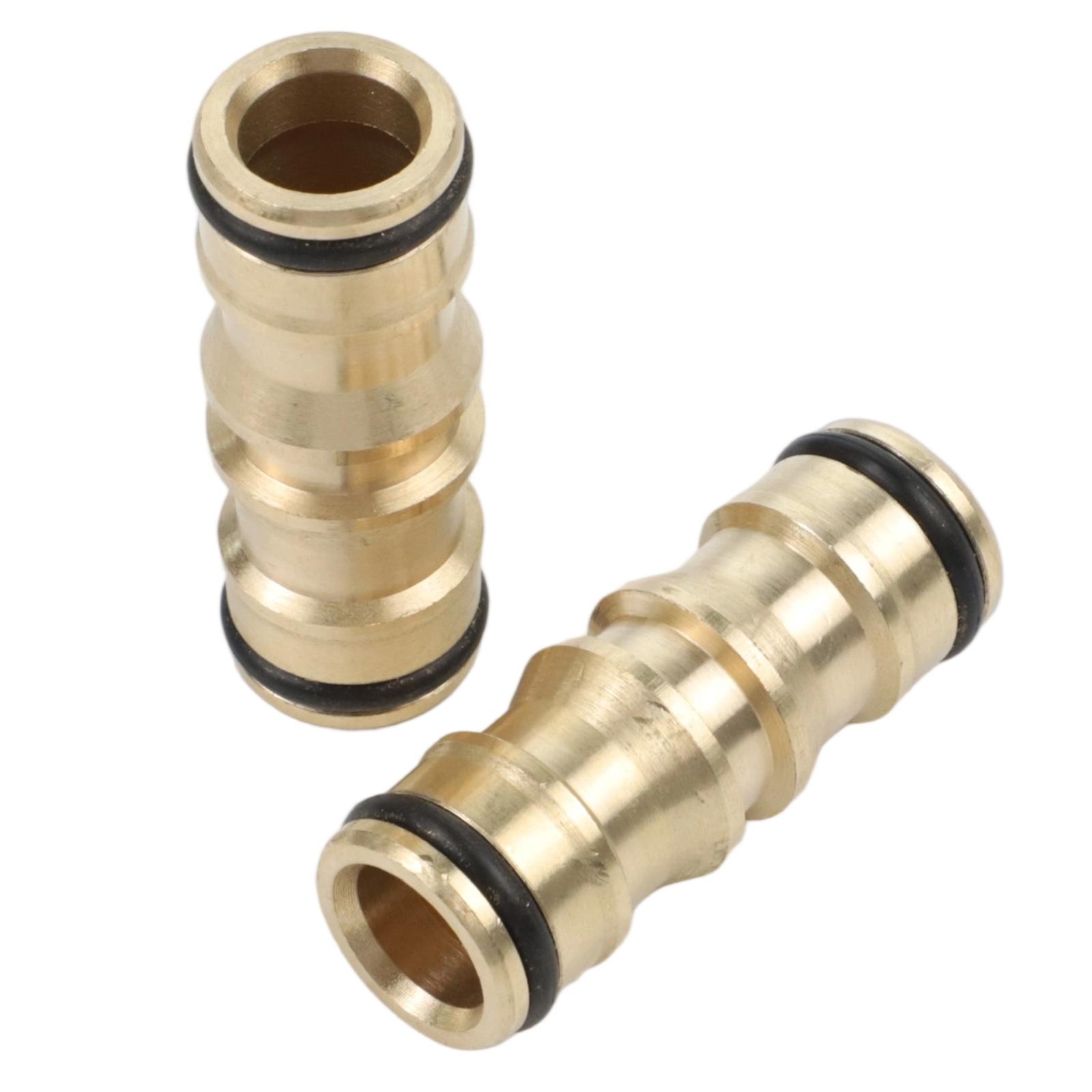 Brass Hose Connector Double Male Connector Pressure Washer Connector Compatible With Garden Hoses Easy Installation Process China Mainland