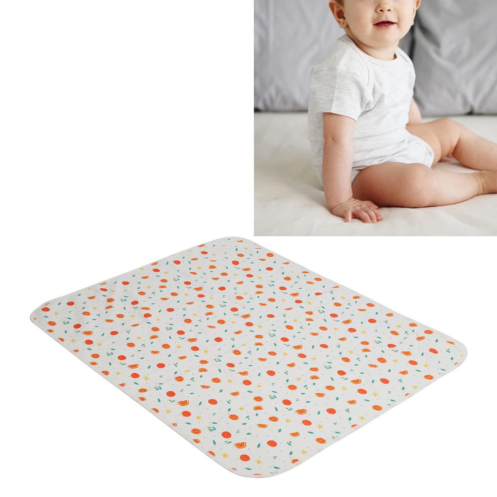 Waterproof Changing Pad Liner Washable Breathable Cotton Diaper Changing Pad 80 0cm
