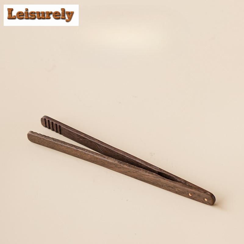 Solid Wood Tea Tweezer Elegant Cooking Tongs Gadget Tea Clip For Toast Bread Pickles Kung Fu Tea For Tea Accessories Ornaments