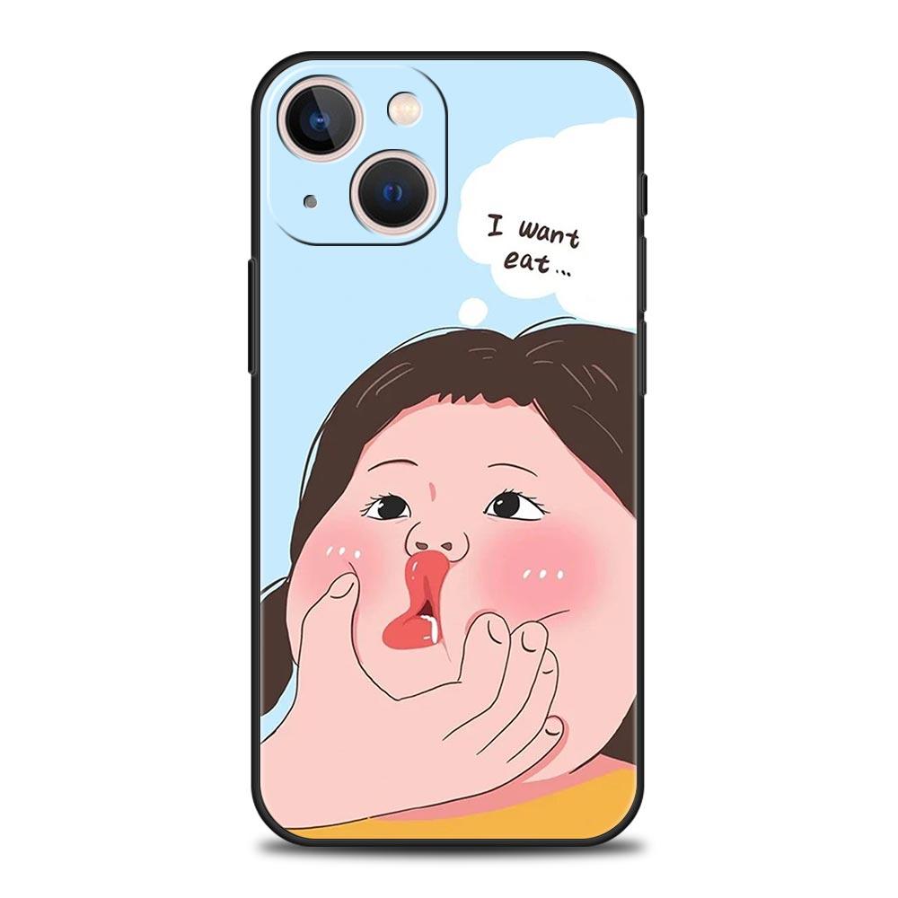 

Cartoon Funny Boy Girl Couple Luxury Phone Case For Apple iPhone 16 11 15 14 Pro MAX 12 13 7 8 Plus X XR XS SE Silicone Cover iPhone 11 Pro