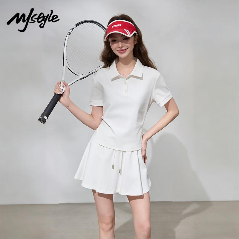 MJ STYLE 2026 Summer Women s Polo Skirt Set L