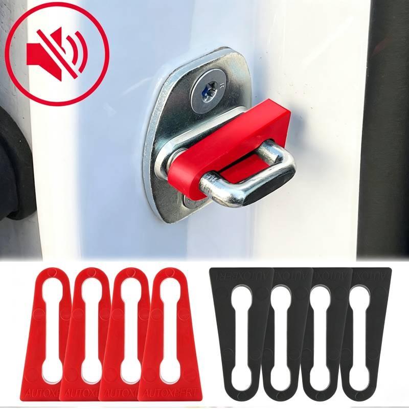 4Pcs Wear-resistant Car Door Lock Shock Absorber Pads Silent Damping Buffer Anti-collision Seal Auto Modification Parts