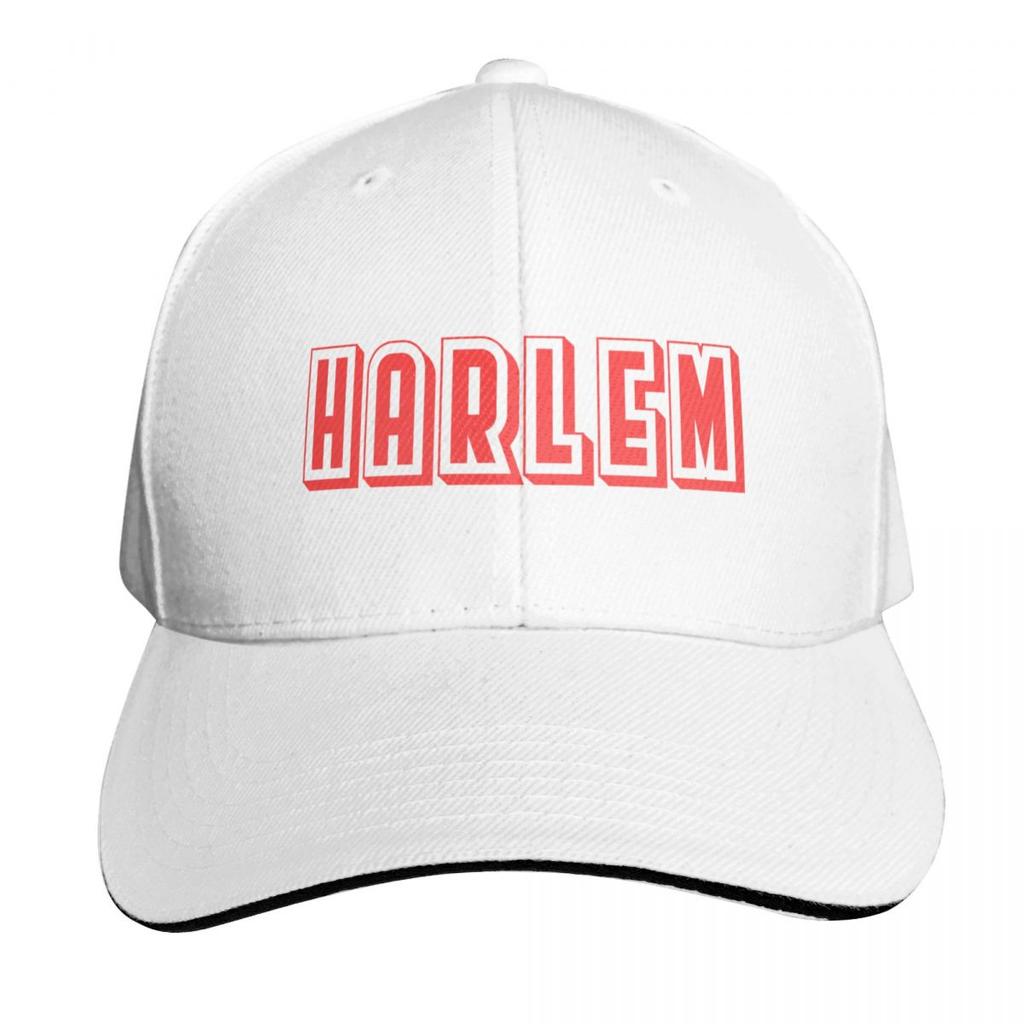 Harlem Text With Border Baseball Cap Rave Thermal Visor luxury caps Christmas Hat Unisexs Tennis Womens