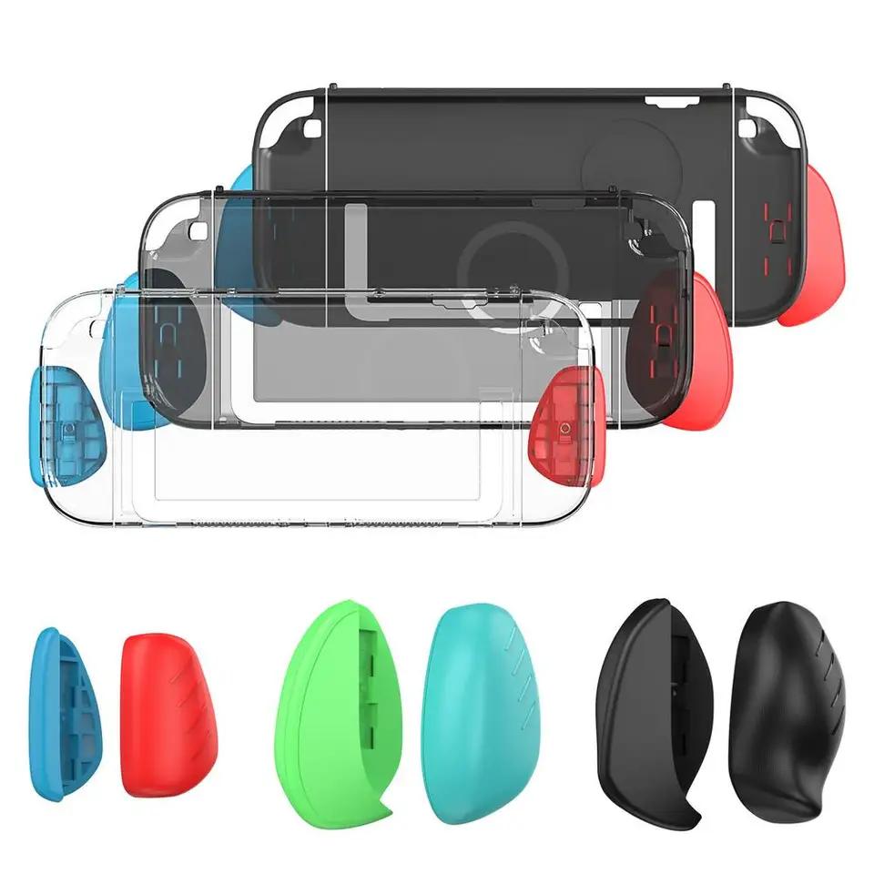 Dockable Split Shell Case for Nintendo Switch 2 Ergonomic Design with Replaceable Handle Grips for NS2 Game Accessories