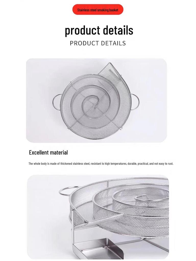 Stainless Steel Cold Smoke Generator for Outdoor BBQ