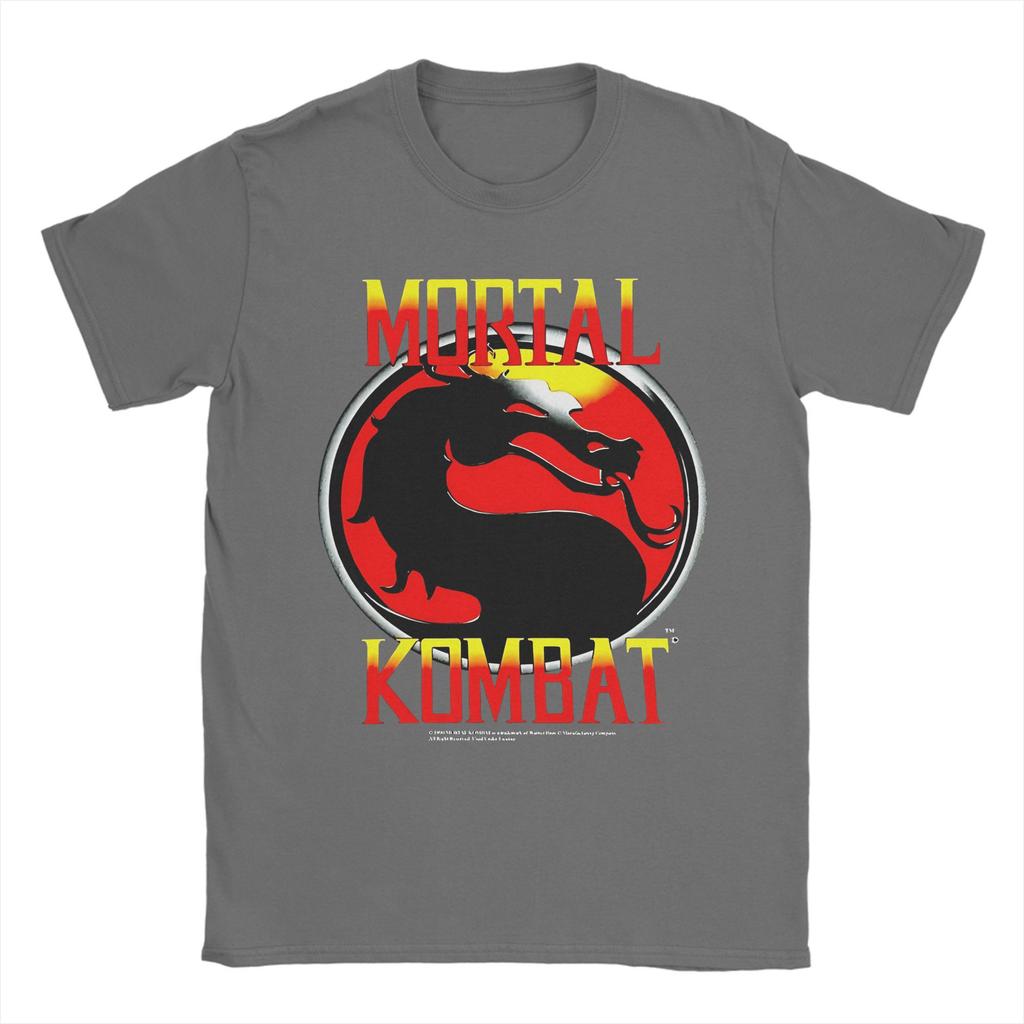 Mortal Kombat T-shirt Herr Rolig Ren Bomull T-shirt Rund Hals Kortärmad Sommartopp