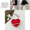 Pearl Heartshaped Shoulder Bag With Zipper Closure For Office And Outings