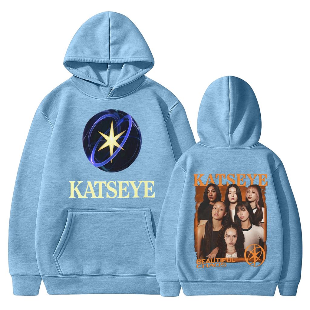 Damskie modne bluzy z kapturem z dekoltem w serek, z długim rękawem, z nadrukiem kwiatowym, ze sznurkiem, casualowe, luźne pulowery