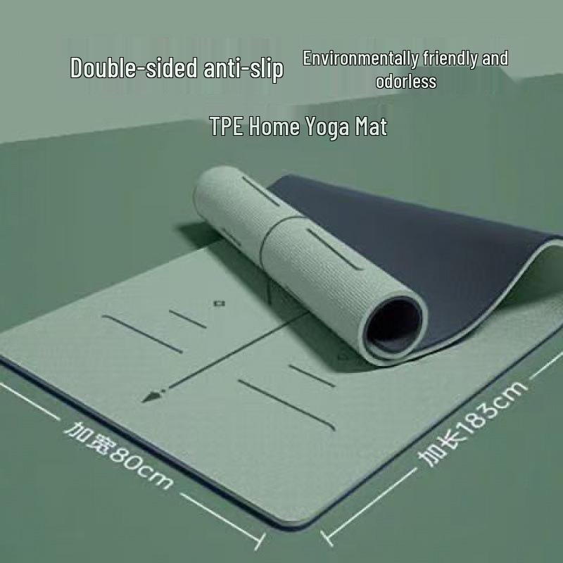 Eco-Friendly Non-Slip Yoga Mat: Soundproof & Shock-Absorbing Fitness Mat for Indoor Use